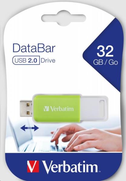 VERBATIM Flash disk 32GB DataBar USB 2.0 Disk,  zelený4