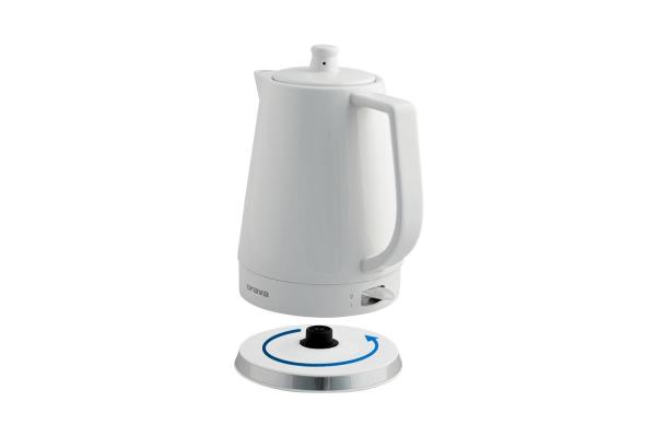 Orava VK-3813 W rychlovarná konvice,  1500 W,  1.5 l,  kermická,  automatické vypnutí,  bílá3