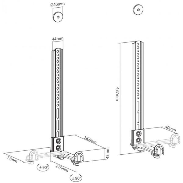 Reflecta Soundbar Holder SBH154 držáky na reproduktory0