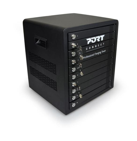 PORT nabíjecí skříňka pro 10 tabletů,  individuální zámky,  černá