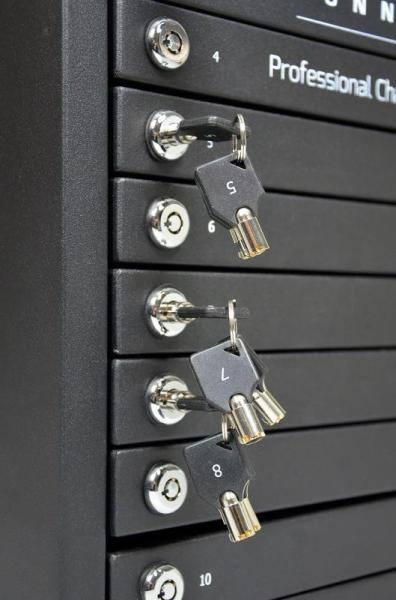 PORT nabíjecí skříňka pro 10 tabletů,  individuální zámky,  černá1