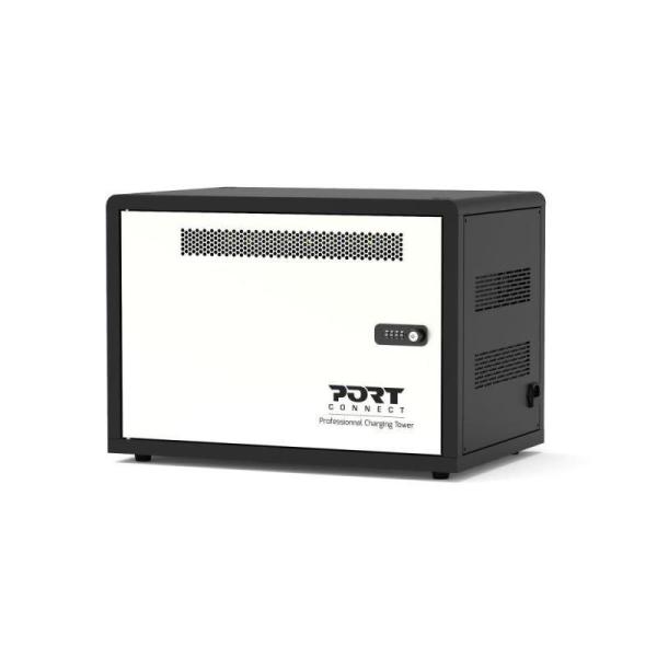 PORT nabíjecí skříňka pro 10 tabletů,  černá a béžová4