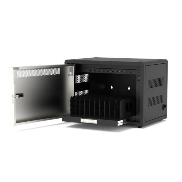 PORT nabíjecí skříňka pro 10 tabletů,  černá a béžová6