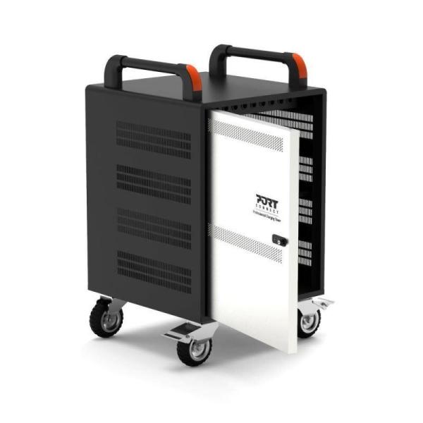 PORT CONNECT CHARGING CABINET 20 Notebooks + RACK 1xU 19’’,  černý a béžový1