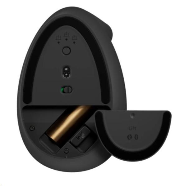 Logitech Lift Vertical Ergonomic Mouse,  graphite/ black4