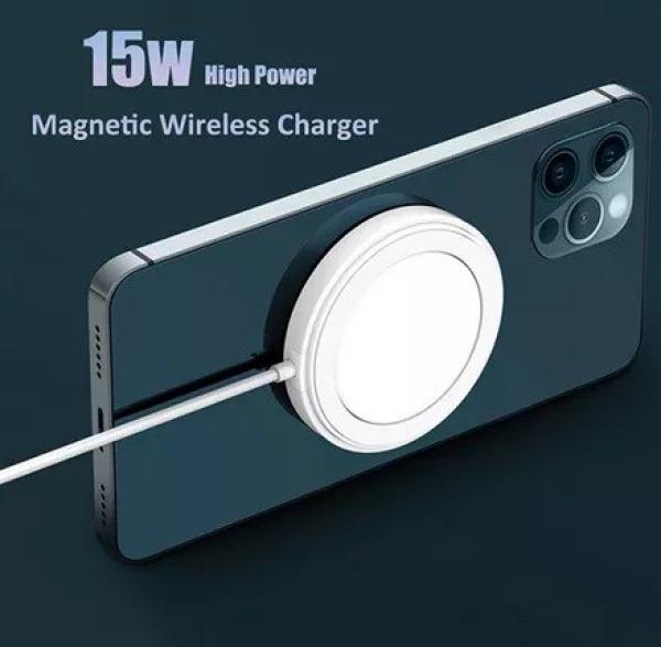 1stCOOL bezdrátová QI nabíječka 15W,  přenosná,  magnetická,  MagSafe kompatibilní,  bílá1