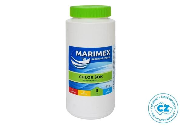 Marimex Chlor Šok 2, 7 kg - bazénová chemie - ŘASY
