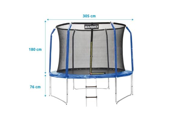 Marimex Standard trampolína 305 cm + vnitřní ochranná síť + schůdky ZDARMA5