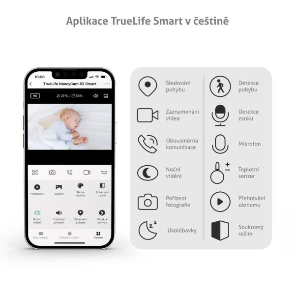 TrueLife NannyCam R3 Smart - digitální video chůvička6