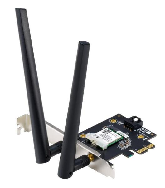 ASUS PCE-AXE5400 Wireless AXE5400 PCIe Wi-Fi 6E Adapter Card,  Bluetooth 5.2