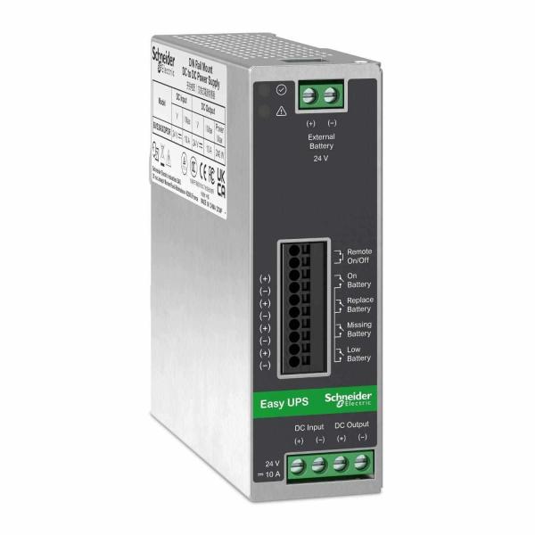 APC Easy UPS Din Rail Mount Switch Power Supply Battery Back Up 24V DC 10 A,  240W