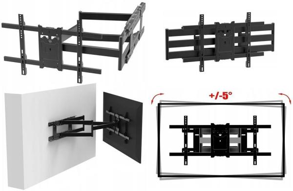 Poctivý výsuvný otočný a sklopný držák Tv Ergosolid ONYX-30
1