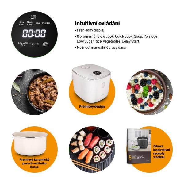 Lauben Low Sugar Rice Cooker 3000WT - rýžovar2