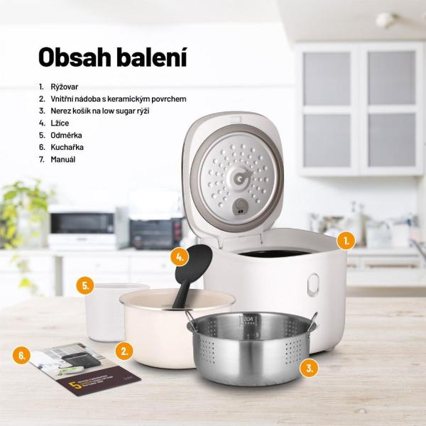 Lauben Low Sugar Rice Cooker 3000WT - rýžovar4
