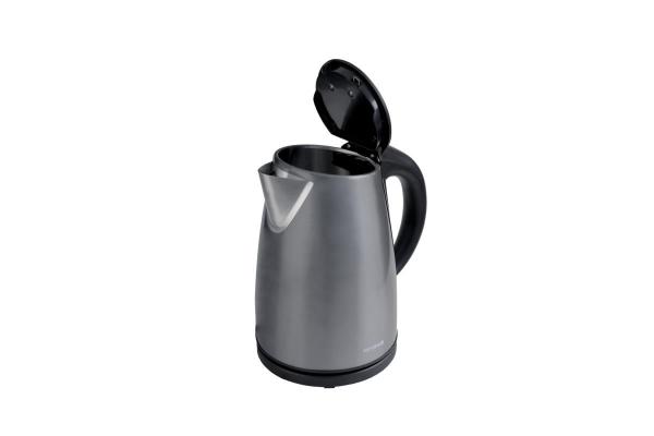 Orava VK-3717 GR rychlovarná konvice,  2000 W,  1.7 l,  automatické vypnutí,  stříbrná2