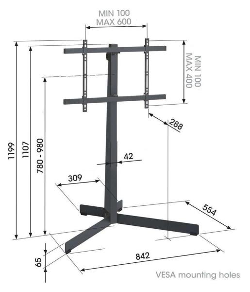 Vogel"s TVS 3690 TV stojan kov5
