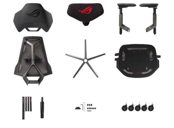 ASUS herní křeslo ROG Destrier Ergo Gaming Chair (SL400),  černá5