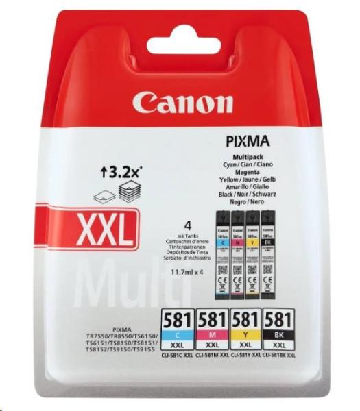 Canon BJ CARTRIDGE CLI-581XXL C/ M/ Y/ BK MULTI