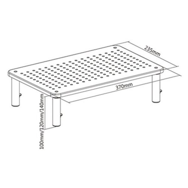 GEMBIRD Držák podstavec pod monitor MS-TABLE-01,  černý1
