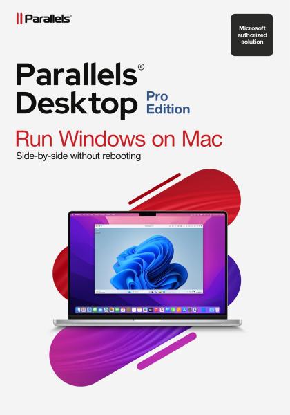 Parallels Desktop Pro Subscription 1 Year,  EN/ FR/ DE/ IT/ ES/ PL/ CZ/ PT