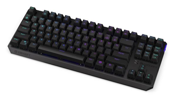 ENDORFY Klávesnice Thock TKL Wireless CZ Red,  Mechanická,  Bezdrátová,  černá