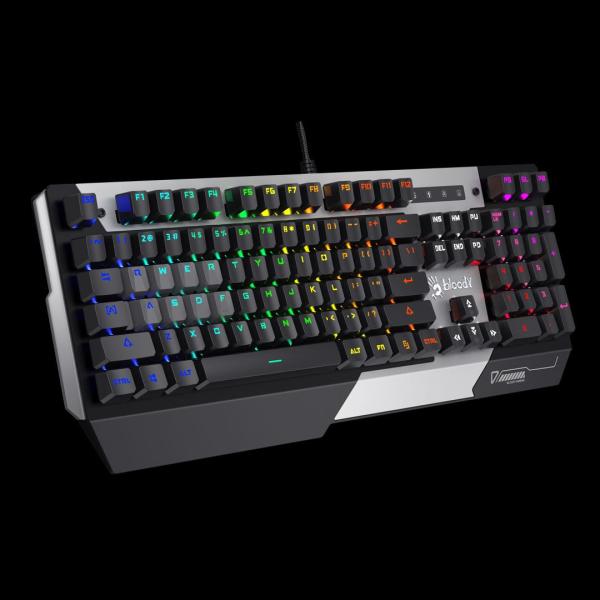 A4tech Bloody LIGHT STRIKE B865N mechanická RNBW herní klávesnice,  USB,  CZ4