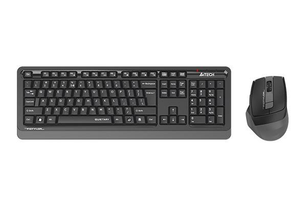 A4tech FGS1035Q,  bezdrátový kancelářský set klávesnice s myši,  šedá