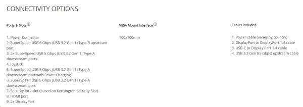 DELL LCD AW2524HF - 24, 5"/ IPS/ LED/ FHD/ 1920x1080/ 16:9/ 255Hz/ 1ms/ 1000:1/ 400 cd/ m2/ HDMI/ DP/ Pivot/ VESA/ 3YNBD (210-BJPH)5