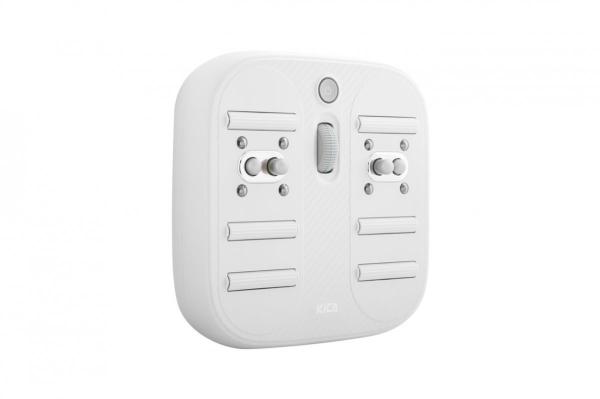 KiCA MG01 masážní přístroj na nohy,  hluboká stimulace reflexních zón,  kompaktní design,  bílá