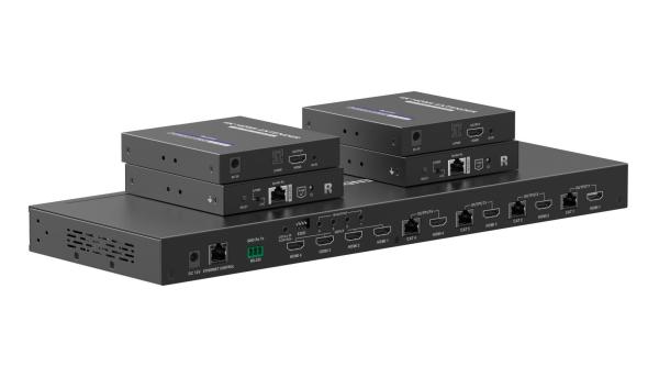 PREMIUMCORD HDMI2.0 Matrix Extender Switch 4:4 ,  rozlišení 4K@60Hz,  HDR YUV4:4:42