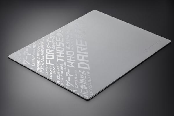 ASUS podložka pod myš ROG Moonstone ACE (vel. L /  White),  sklo3