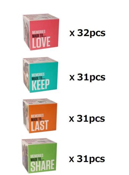 Canon foto-papír Creative pack white display 125 ks 5x5 PP-201 (40 obr.) + akrylový fotorámeček0