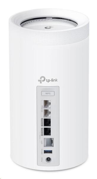 TP-Link Deco BE85(1-pack) WiFi7 Mesh(BE22000, 2, 4GHz/ 5GHz/ 6GHz, 1x10GbELAN/ WAN, 1xSFP+/ 10GbELANcombo, 2x2, 5GbELAN/ WAN, 1xUSB)1