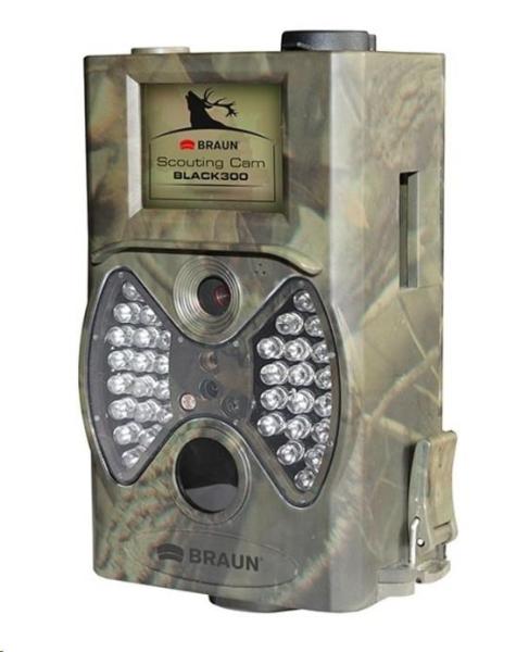 BRAUN fotopast ScoutingCam Black 300 (5Mpx,  SD,  2" LCD,  36 Black IR LED do 20m)