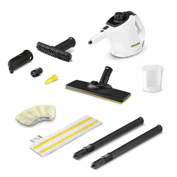 Karcher SC 1 EasyFix parní čistič,  1200 W,  3 bar,  zabijí až 99.999% virů a bakterií