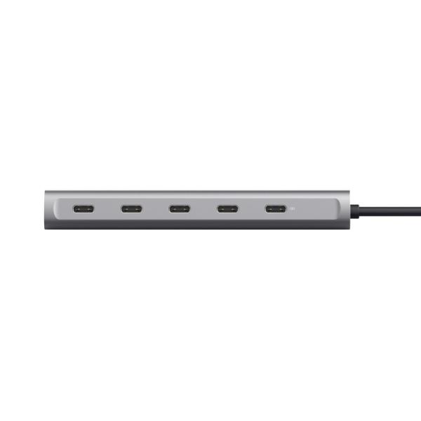 TRUST Rozbočovač Halyx Aluminium 5 Port USB 3.2 Gen1 Hub3