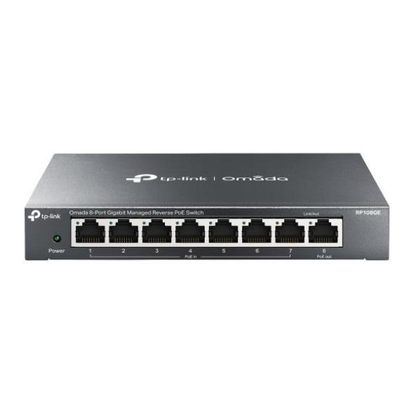 TP-Link Easy Smart switch RP108GE (7xGbE passive PoE-in,  1xGbE passive PoE-out)