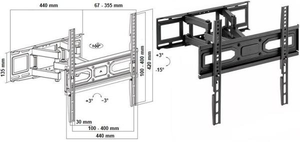 Televizní držák Fiber Mounts FM79
4