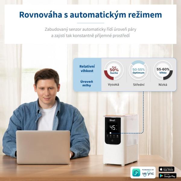 Levoit Oasis Mist Smart zvlhčovač vzduchu 4.5L2