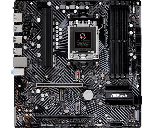 ASRock MB Sc AM5 B650M PG LIGHTNING,  AMD B650,  4xDDR5,  1xDP,  1xHDMI,  mATX2