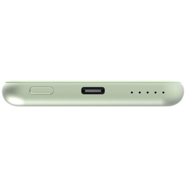 VERBATIM Powerbanka Charge "n" Go,  Magnetická,  5000 mAh,  USB-C,  Zelená1