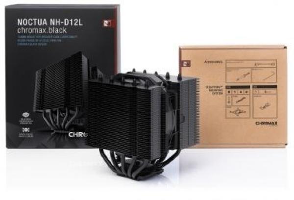 NOCTUA Chladič CPU NH-D12L ch.bk,  1x 120mm,  LGA1851,  AM5,  černá3