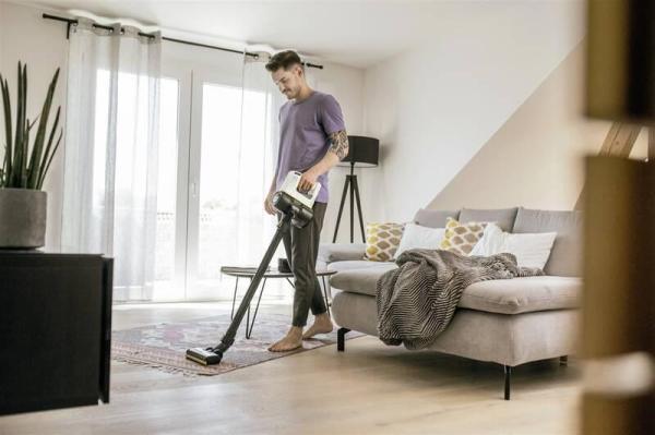 Karcher VC 4 Cordless myHome tyčový vysavač,  78 dB,  2 rychlosti provozu,  cyklónová technologie,  funkce Boost2
