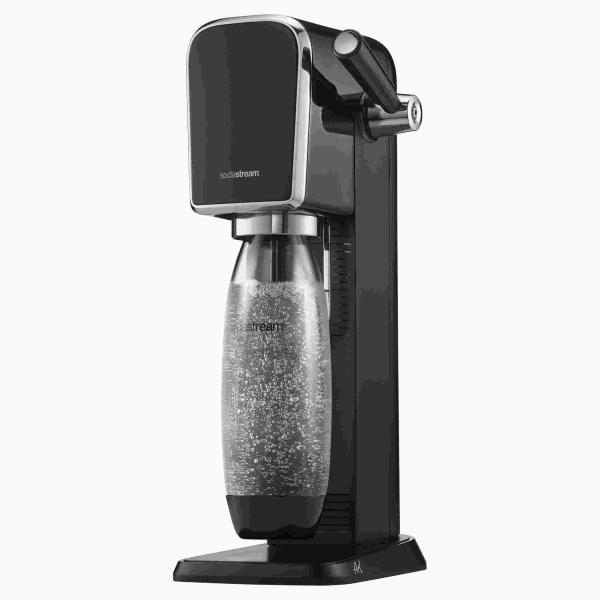 SodaStream ART výrobník sody,  mechanický,  1l láhev,  bombička s CO2,  černý