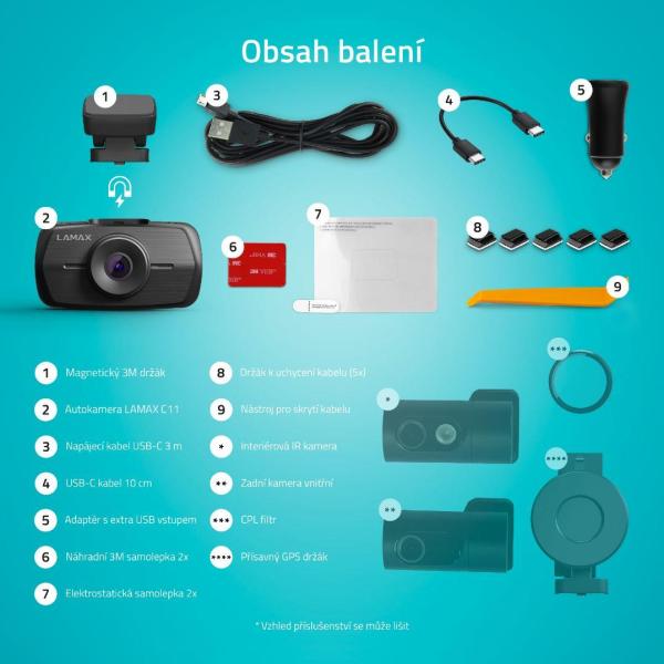 LAMAX C11 GPS 4K kamera do auta7