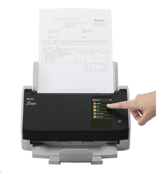 RICOH skener Fi-8040 A4,  průchodový,  40ppm,  600dpi,  LAN RJ45-1000,  USB 3.2, ADF 50listů,  6000listů za den1