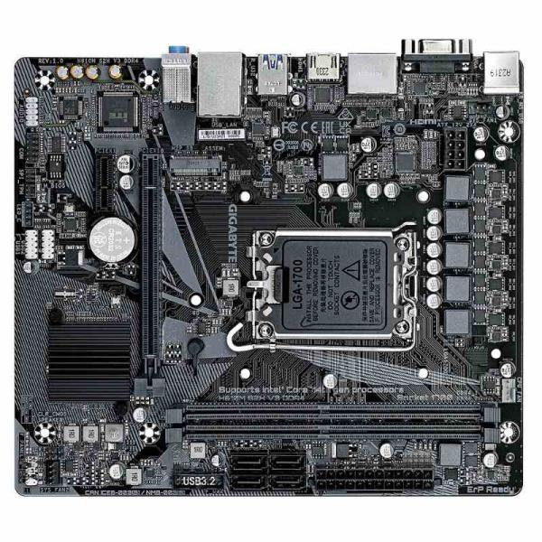 GIGABYTE MB Sc LGA1700 H610M S2H V3 DDR4,  Intel H610,  2xDDR4,  2xDP,  1xHDMI,  1xVGA,  mATX1