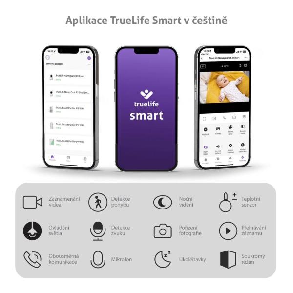 TrueLife NannyCam S3 Smart - digitální video chůvička0