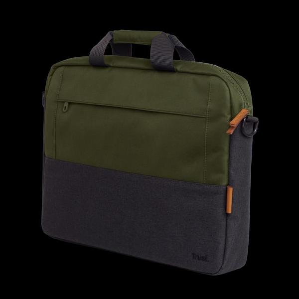 TRUST LISBOA 16" LAPTOP BAG - GREEN