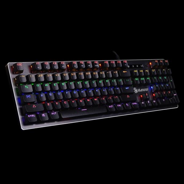 A4tech Bloody Klávesnice B760,  herní klávesnice,  mechanická,  drátová,  Black Switch,  CZ/ SK,  Černá1